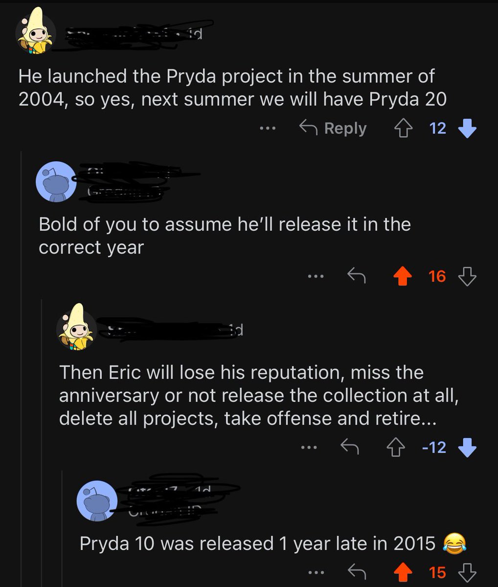 iamsvrp's tweet photo. Tell me you’re an idiot without telling me you’re an idiot. 

I’ve said this before. The only full Pryda master is Eric himself. Nuff said 🤷‍♂️ https://t.co/QNUQEJooSG