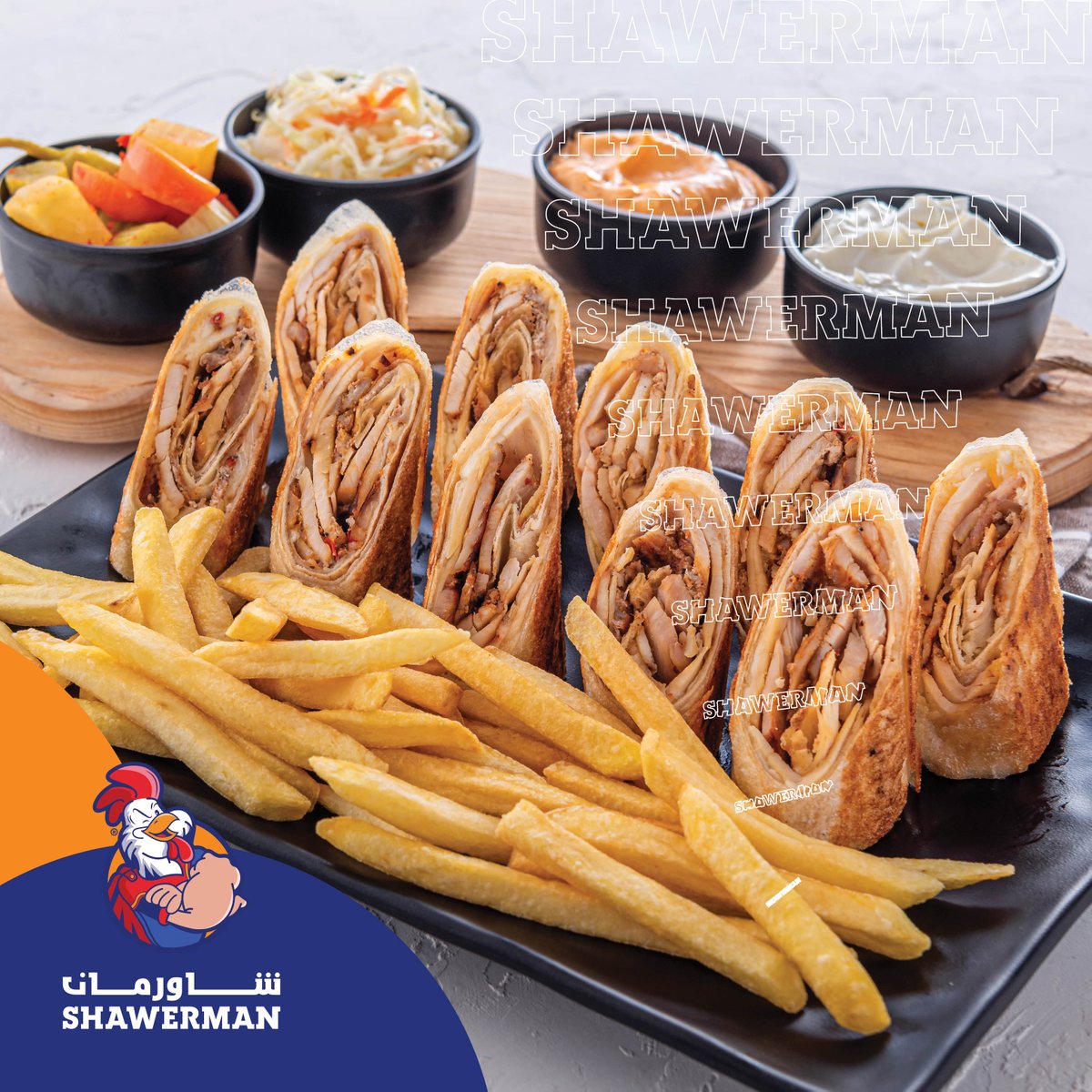 ShawermanR's tweet photo. Arabic Shawarma meal, loaded with the tastiest and juiciest flavors!
#shawerman #shawarma #burger #crispy #mojito #alkhan #waffles #shishtawook #qasba #fajita #broasted #delicious #food #foodlover #hungry #FoodieBeauty #foodphotography #Foodie #yummy #HealthyEating #goodfood #fyp https://t.co/5jEF7mTrwZ