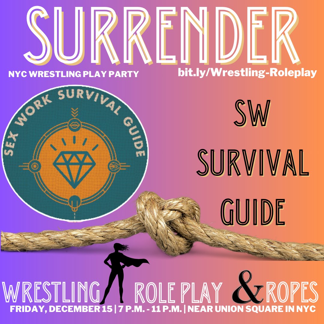 If you're looking for something other than wrestling at Surrender: Wrestling, Role Play & Ropes on Dec. 15, we'll have music, flash tattoo by @maximusskaff, vendors (@swsurvivalguide #AmunsTreats @lust_arts) & maybe some surprises! bit.ly/Wrestling-Role…
