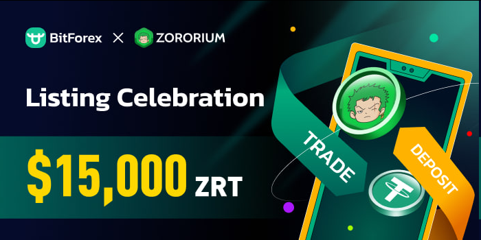 JToman0x's tweet image. BitForex ✖️Zororium

🎁Zororium Token (ZRT) Listing Celebration -Trade &amp;amp; Hold to Share $15,000 #ZRT Prize Pool!

🪂Like, Comment, RT! - Five lucky winners will be selected to receive $5 ZRT!

⏰2023/11/10 17:00 - 2023/11/24 17:00 (GMT+8)

Trade now: bitforex.com/en/spot/zrt_us…