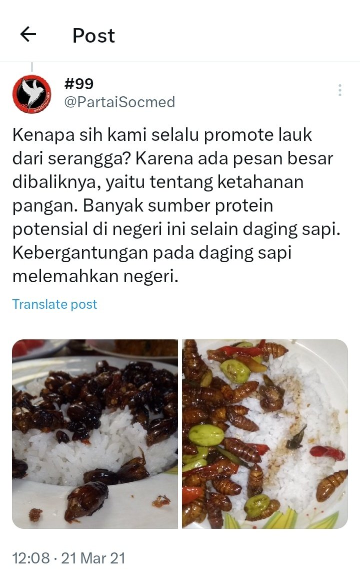 PartaiSocmed's tweet photo. Yg ini kami sepakat banget dengan pak @ganjarpranowo. Dari sejak dulu sekali kami selalu ingatkan bahwa ketahanan pangan kita akan mudah tercapai jika melakukan diversifikasi karbohidrat dan protein. https://t.co/0UfCW0WsQr
