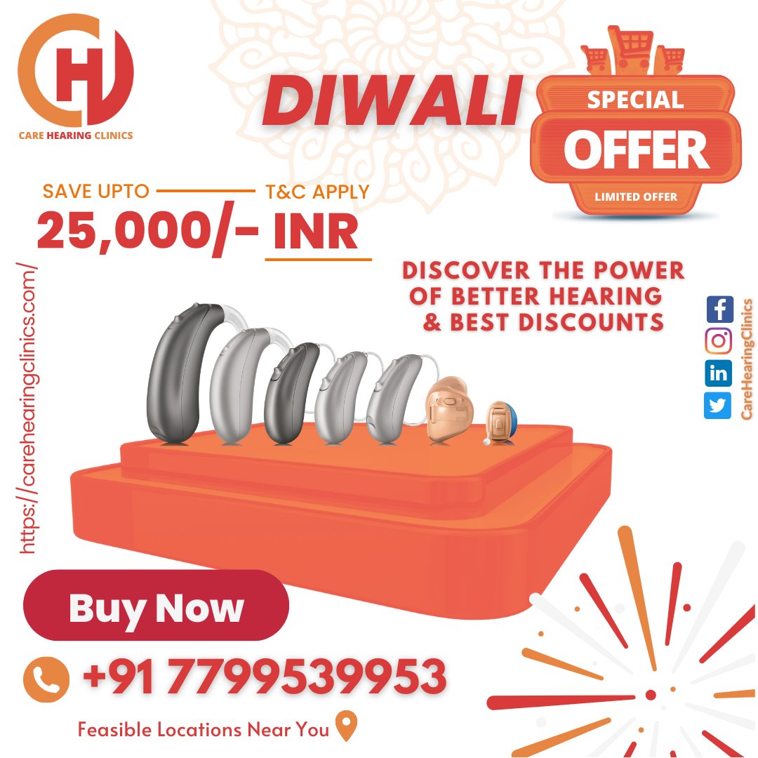 CareHearingHyd's tweet photo. ✨🔊 "Celebrate #Diwali with the #SoundOfJoy! 🎇✨
🌟 **#DIWALISpecialOffer at #CAREHEARINGCLINICS!** 🌟 Unwrap the gift of #BetterHearing and discover the #PowerOfSound with the #BestDiscounts #DiwaliSpecial #HearingJoy #SoundOfDiwali #DiwaliDiscounts #CelebrateWithSound https://t.co/3gy6Spv2MG