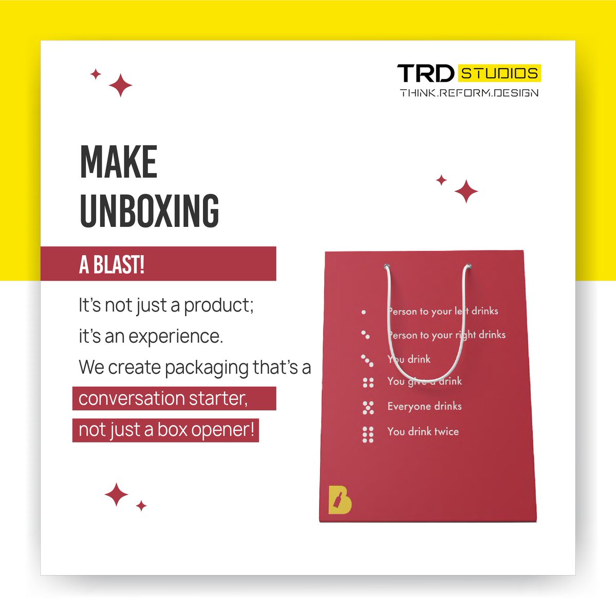 trd_studios's tweet photo. Crafting more than just packages; we're architects of brand experiences. 📦✨

#BrandCraftsmanship #PackagingExcellence #UnboxingExperience #BrandBrilliance #ElevateWithTRD #ArtOfBranding #BrandIdentity #TRDInnovates https://t.co/iHMe46PrNK