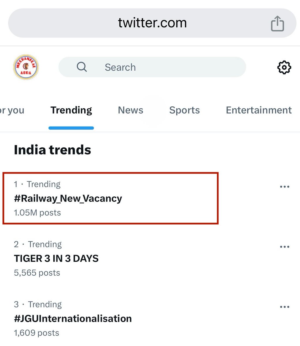 MechanicalAdda's tweet photo. #Railway_New_Vacancy
Railway Technical Vacancy Details

JE/ALP/Technician Vacancy in last 4 year- 0 (zero)

SSE Vacancy in last 8 years- 0 (zero) https://t.co/kUSmNnt244