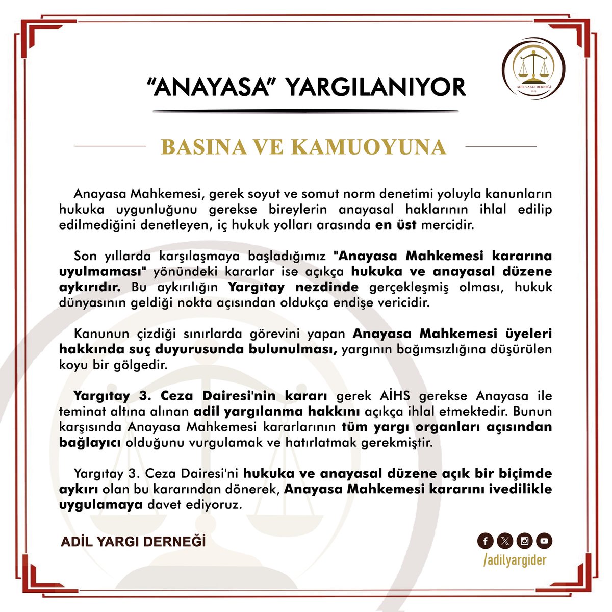 adilyargider's tweet photo. "ANAYASA" YARGILANIYOR! https://t.co/Rwj9bdmnDm