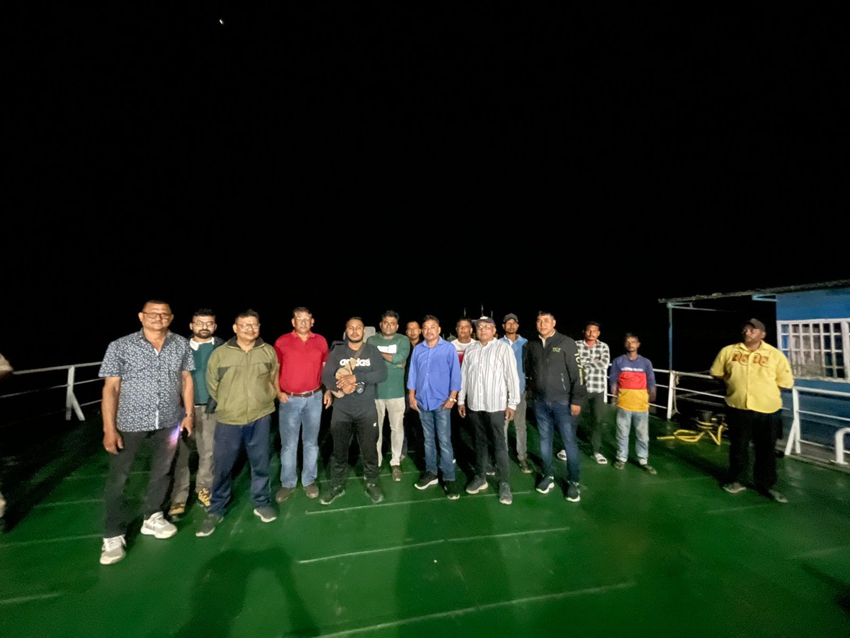 AssamWater's tweet photo. @AssamWater achieved a historic milestone on November 7, 2023. The trial of the Night Navigation application at Jorhat division, is a pioneering step for night ferry in at the Neamati - Aphalamukh route #AssamWaterways #NightNavigation @WorldBank @WBG_Transport @CMOfficeAssam https://t.co/7nQPdzfkAp