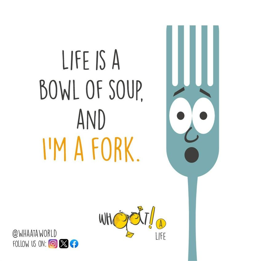 whaataworld's tweet photo. A Fork Life
#whaataworld #life #dailyhumour #cartoon https://t.co/dW4y7gPKNG