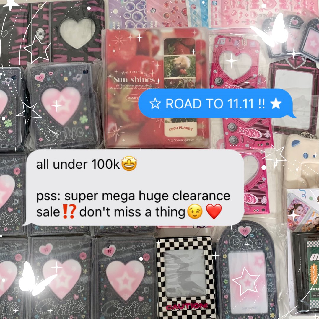 babybingoo's tweet photo. [help rt!]
collect books, card holders and stuffs would be on sale on 11.11 (shopee)!

semuanya bakal sangat amat murah and only last for a day, make sure put on some notifications biar ga ketinggalan okeng🤩🤩

tags: wts ina kolbuk https://t.co/Q4HzM6uoSG
