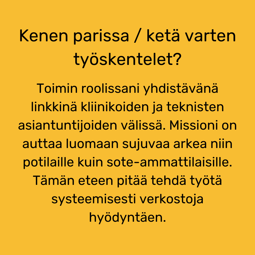 ravitsemus's tweet photo. Ravitsemustieteilijöitä  toimii monilla eri sektoreilla: asiakas- ja potilastyössä, tutkimus- ja  kehitystyössä, kuntoutuksen parissa, ruokateollisuudessa,  potilasjärjestöissä ja muissa 3. sektorin toimissa jne. #ravitsemus #ravitsemusviikko #ravitsemustieteilijä https://t.co/myOh7MuKeX