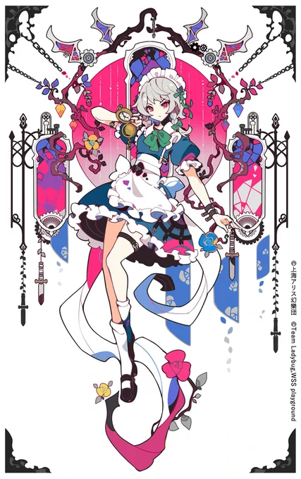 『Touhou Luna Nights』デラックス版特典用パッケージ着せ替えジャケットのイラストを描かせていただきました🕓 #東方 #東方Project 