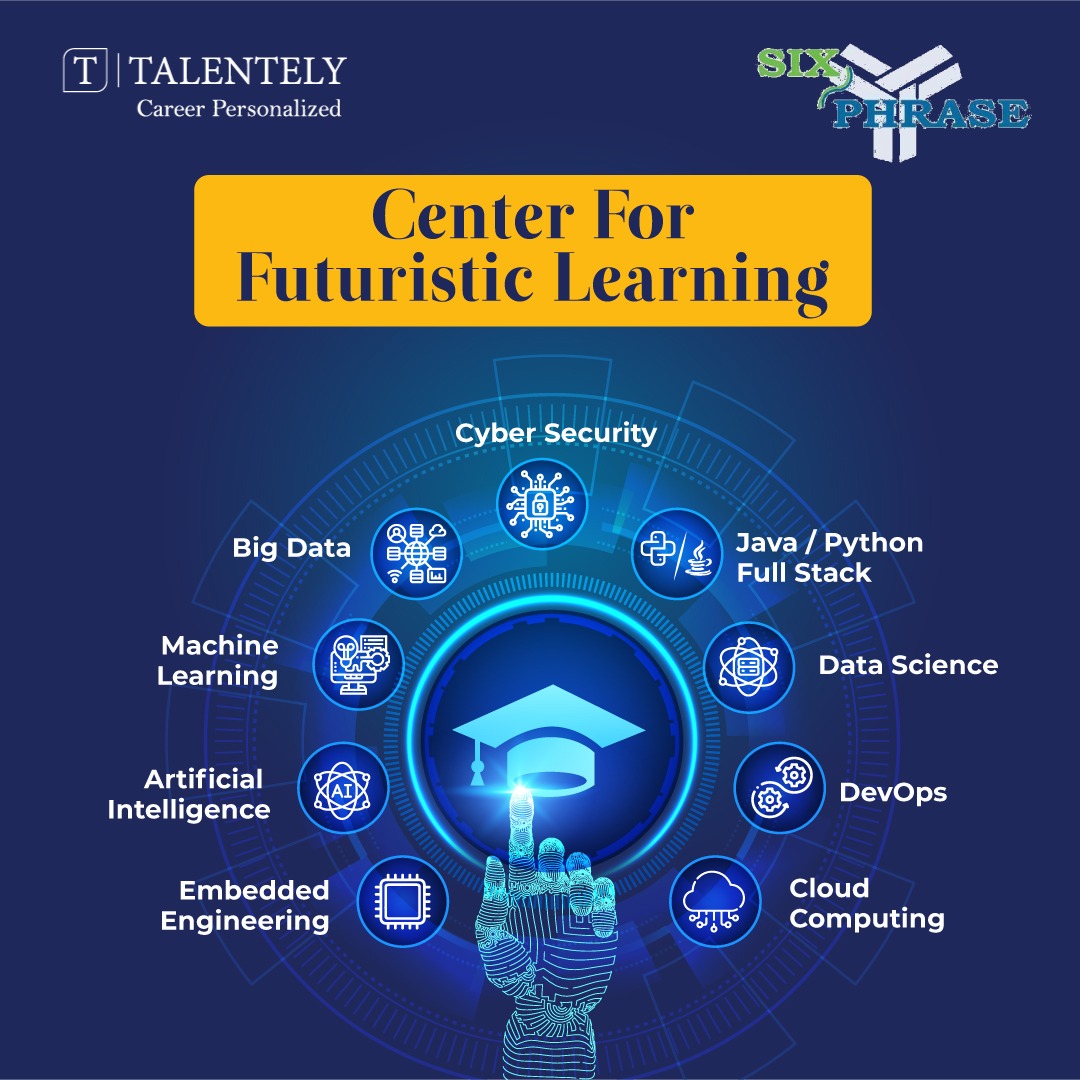 Exciting news! 🚀 

Introducing the Dive into the future, SIX PHRASE - TALENTELY! 🌟
 Explore cutting-edge courses like AI, Machine Learning, Cybersecurity, and more! 🤖💻  Get placement assistance and shape your future! Enroll now! 🎓✨

 #FuturisticLearning #TechEducation 🚀🌐