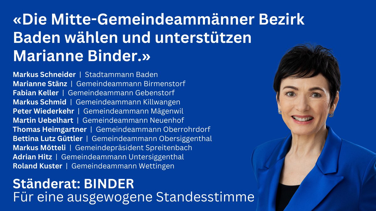 DieMitteAargau's tweet photo. Miteinander. Für eine ausgewogene Standesstimme. Danke für das Engagement. #wahlch23 #ständerat https://t.co/bVlypcVzwR https://t.co/T4lqpeywAH
