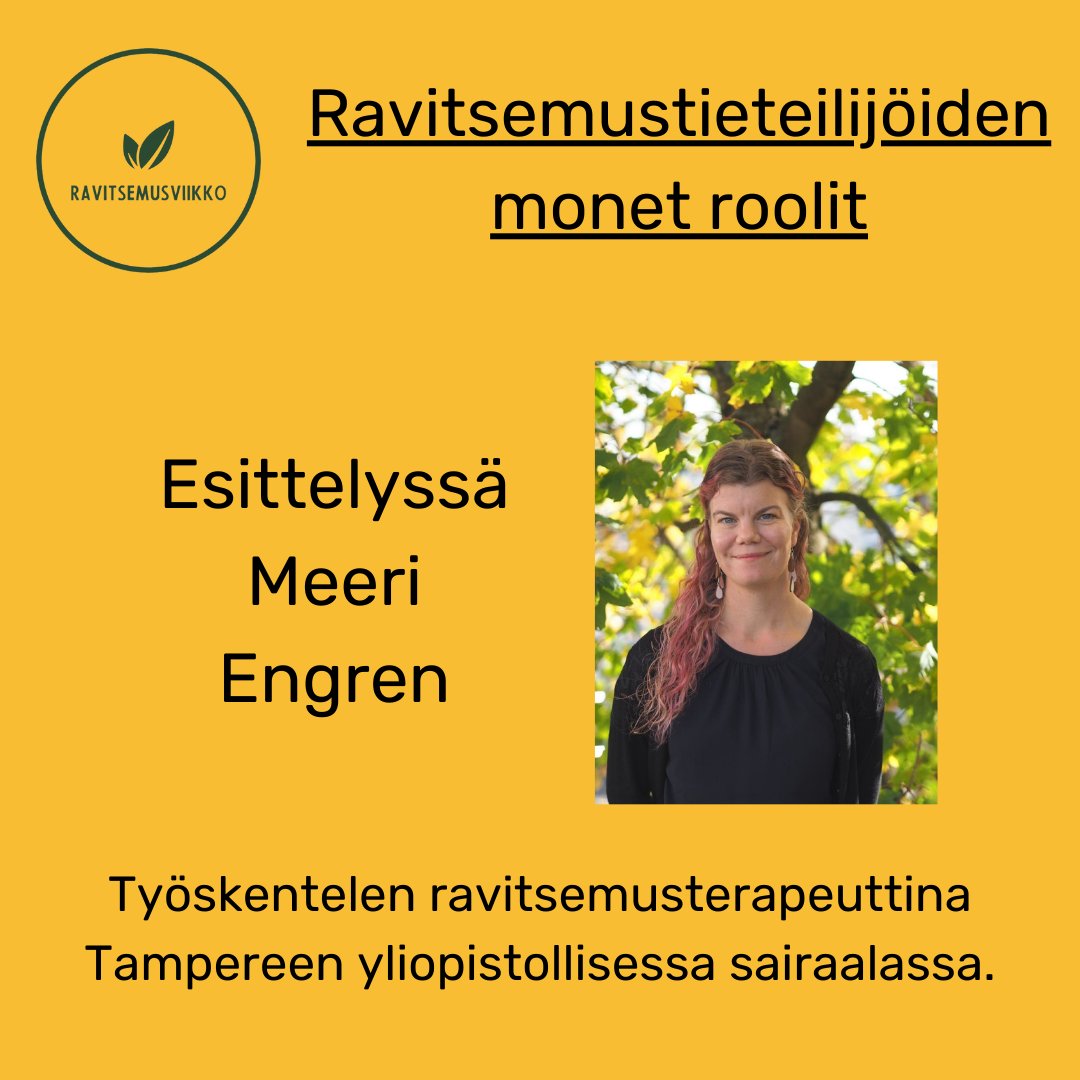 ravitsemus's tweet photo. Ravitsemustieteilijöitä  toimii monilla eri sektoreilla: asiakas- ja potilastyössä, tutkimus- ja  kehitystyössä, kuntoutuksen parissa, ruokateollisuudessa,  potilasjärjestöissä ja muissa 3. sektorin toimissa jne. #ravitsemus #ravitsemusviikko #ravitsemustieteilijä https://t.co/0Ln5IlyX7Y