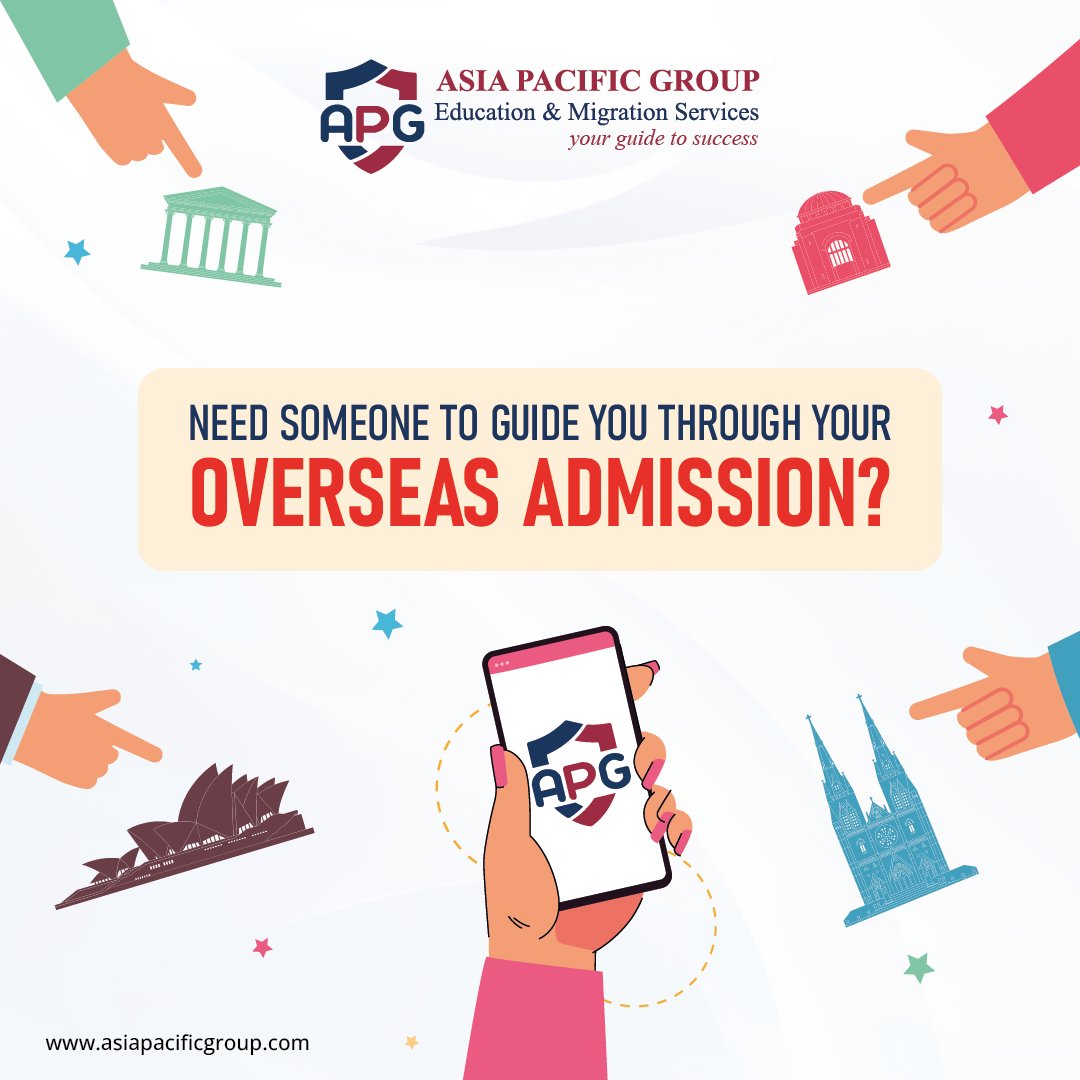 AsiaPacificAUS's tweet photo. 📚 Need guidance with your overseas admission? 🎓 APG is here to guide you on every step of the way! 🎓

🌟 Contact us now and embark on your exciting journey to study in Australia! 🌟

#StudyAbroad #OverseasAdmission #InternationalStudents #APGAdmissions #EducationConsultant https://t.co/izHyTM6bZ2