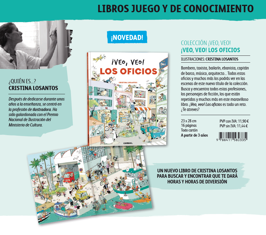 jaguzmanamador's tweet photo. 📚¡VEO, VEO! LOS OFICIOS, de 🎨 @cristinalosant1

📢NOVEDAD #COMBELEDITORIAL 2023

#cristinalosantos #instabook #bookstagram #combel #editorialcombel #libroinfantil #hoyleemos #lij #librosparaniños #librosinfantiles #crecerleyendo #leerparacrecer #leerescrecer https://t.co/UaX40GpnJ2