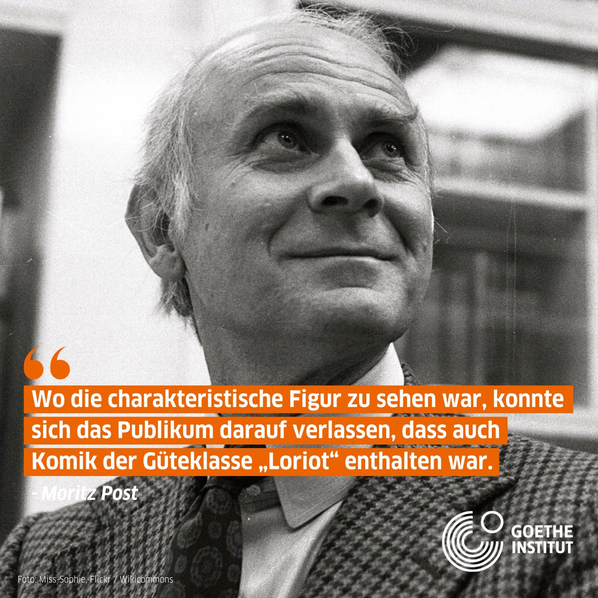😹長年にわたり、ヴィッコ・フォン・ビューロー（「 #ロリオ 」の名で知られる）はドイツの人々を笑わせてきました。
今日11月12日はロリオ生誕100周年の日。このドイツで最も有名なコメディアンの人生と作品について #DeutschlandNoFilter で読んでみませんか？👇
goethe.de/prj/ger/de/ihr…