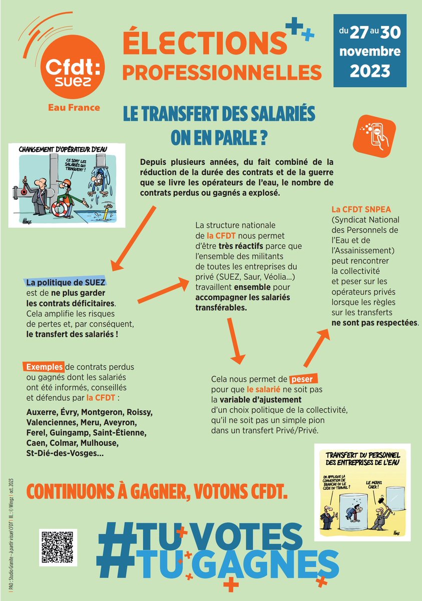 CfdtSuez's tweet photo. Tu votes CFDT tu gagnes de nouveaux droits,de nouvelles opportunités,
Du 27 novembre au 30 novembre https://t.co/xAcBPTIVVo