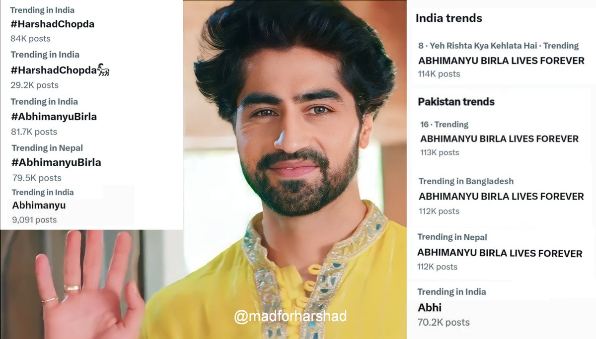 BepannaahNo1Fan's tweet photo. Hoping to see #HarshadChopda win both Jury and Popular award for #BestActor for his beautiful portrayal of Dr #AbhimanyuBirla at #ITA2023 #ITAAwards2023 ... Also his solo performance 😎 @TheITA_Official @anuranjan1010 https://t.co/My9j5jvT47