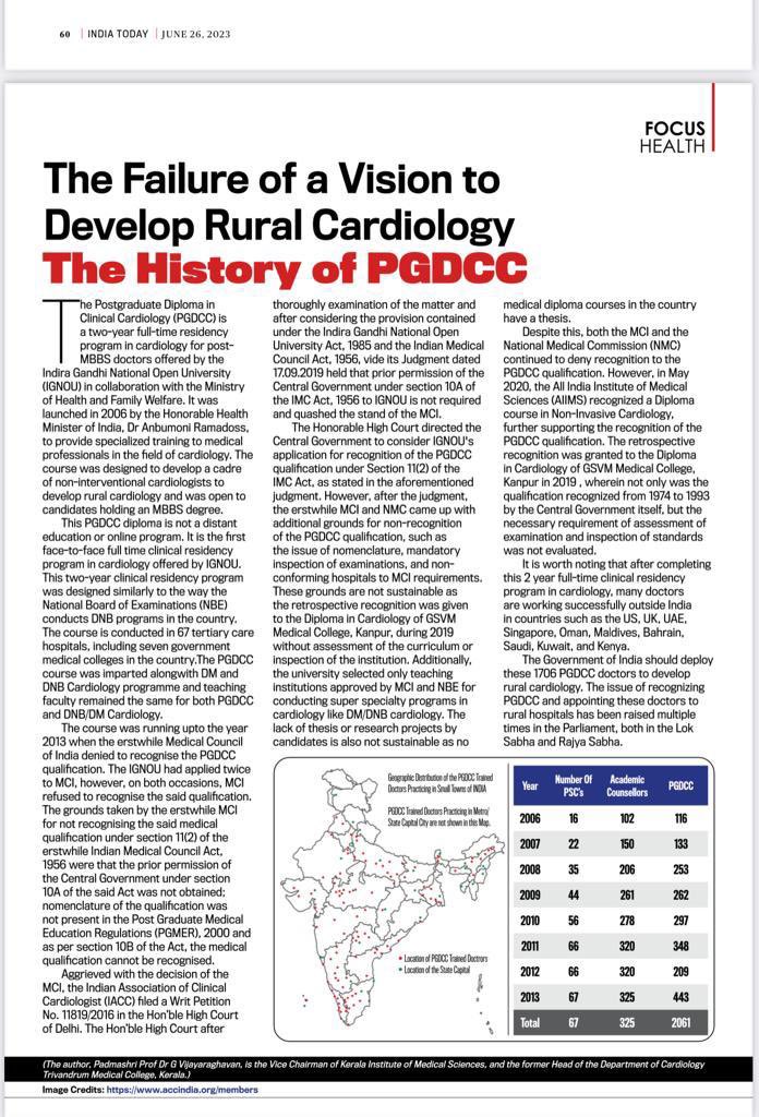Who is at fault MOH or IGNOU or NMC ? Rural Cardiology Development remains as it is even after 75 years Queries on #AyushmanBhav to Shri Sudhansh Pant, Secretary (Health)#AyushmanBhavSamvad. #TweetChat @PMOIndia @narendramodi @JPNadda @AmitShah @MoHFW_INDIA @OfficeOf_MM