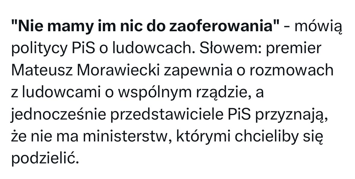 rk202's tweet photo. Kto tu bajki opowiadał jaką swobodę miałby PSL w koalicji z PiS? Swobodę od stanowisk. Tylko oni nie po to w wyborach udział brali #hyhy Dzień dobry :) https://t.co/DBSxS96dNG