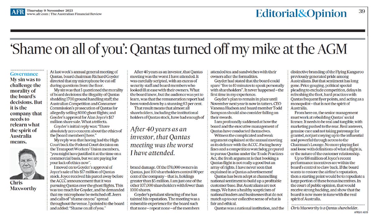 cgmaxwor's tweet photo. @MayneReport Today's AFR comment by me https://t.co/fzPsxO6WT3