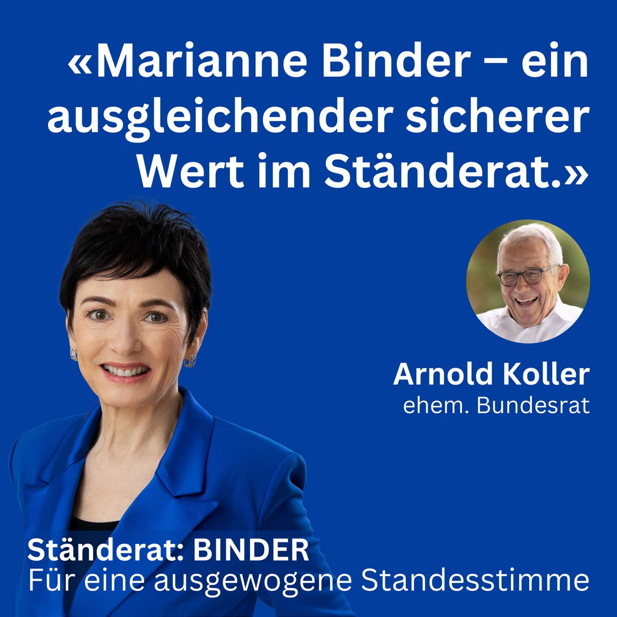 Danke, Arnold Koller.