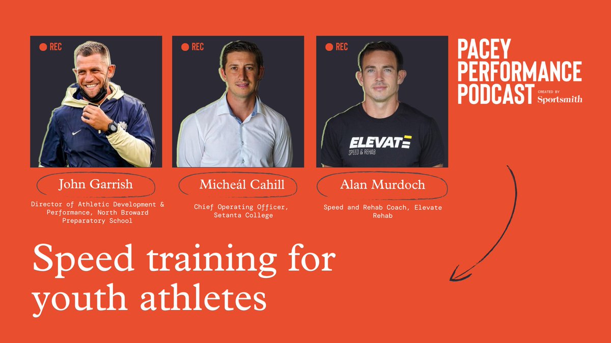Sportsmith (@sportsmithhq) on Twitter photo Working with youth athletes & want to get them faster?
Listen to this week's episode with <a href="/Elevate_Rehab_/">Alan Murdoch</a> <a href="/MCahillPhD/">Micheál Cahill</a> <a href="/John_Garrish/">John Garrish</a> where we chat:
•Coaching speed to large groups
•Introducing games
•Resisted sprints for teaching
•Youth vs adult coaching
Links 👇 Working with youth athletes & want to get them faster?
Listen to this week's episode with <a href="/Elevate_Rehab_/">Alan Murdoch</a> <a href="/MCahillPhD/">Micheál Cahill</a> <a href="/John_Garrish/">John Garrish</a> where we chat:
•Coaching speed to large groups
•Introducing games
•Resisted sprints for teaching
•Youth vs adult coaching
Links 👇