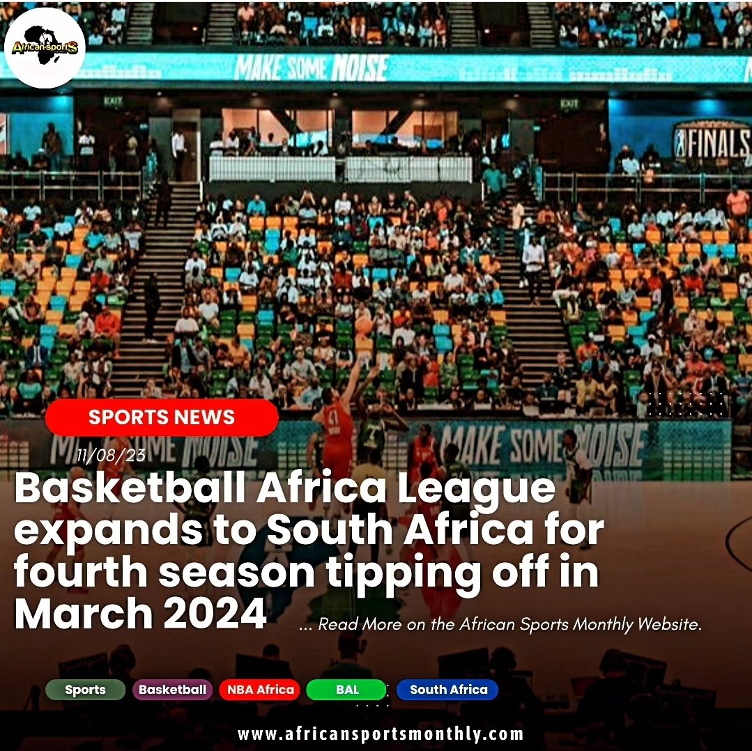NBA Africa's Basketball Africa League will kick off in South Africa in 2024 for its 4th Season
#NBAAfrica #basketball #basketballafricaleague #FIBA #africansportsmonthly #africasportsreportpodcast