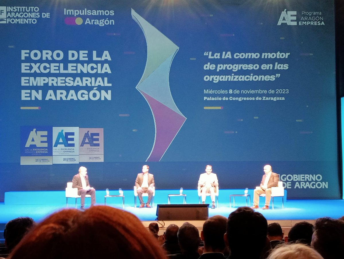 Felicitar al <a href="/IAF_Aragon/">IAF</a> por la fantástica organización del Foro de la Excelencia y agradecer la oportunidad de poder compartir la pasión por la IA aplicada al mundo empresarial de <a href="/PredictLand/">PredictLand AI</a> en una mesa redonda excepcional.

#InteligenciaArtificial #IA #IAparalaempresa