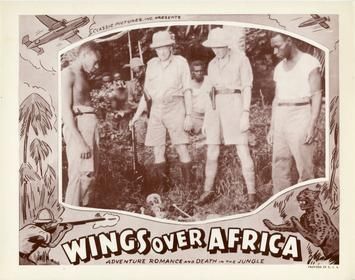 TalkingPicsTV's tweet photo. It began with a skeleton holding a letter... #JoanGardner #IanColin #JamesHarcourt WINGS OVER AFRICA (1936) 7:45am adventure drama on #TPTV https://t.co/f9kApXnE8t