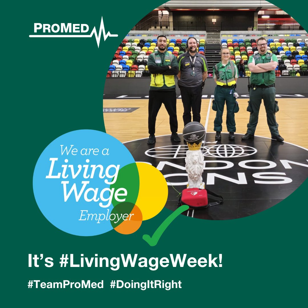 ProMed999's tweet photo. Promed are a #LivingWageEmployer, which means we ensure our employees earn a wage that meets their everyday needs.

#livingwage #LivingWageWeek #reallivingwage #equality #medicalcover #medic #paramedic #medics #firstaid #ambulance #ukambulance #privateambulance #medicalcontrol https://t.co/nDNKO8k4yC