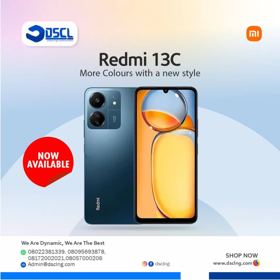 dsclng's tweet photo. The Redmi 13C features a MediaTek Helio G99, a 6nm SoC that features two ARM Cortex-A76 performance cores, six Cortex-A55 efficiency cores and a Mali-G57 MP2 GPU. Also features a 4 GB of RAM and 128 GB of expandable storage, plus a 5,000 mAh battery.

Now available https://t.co/pdZArcDhMJ