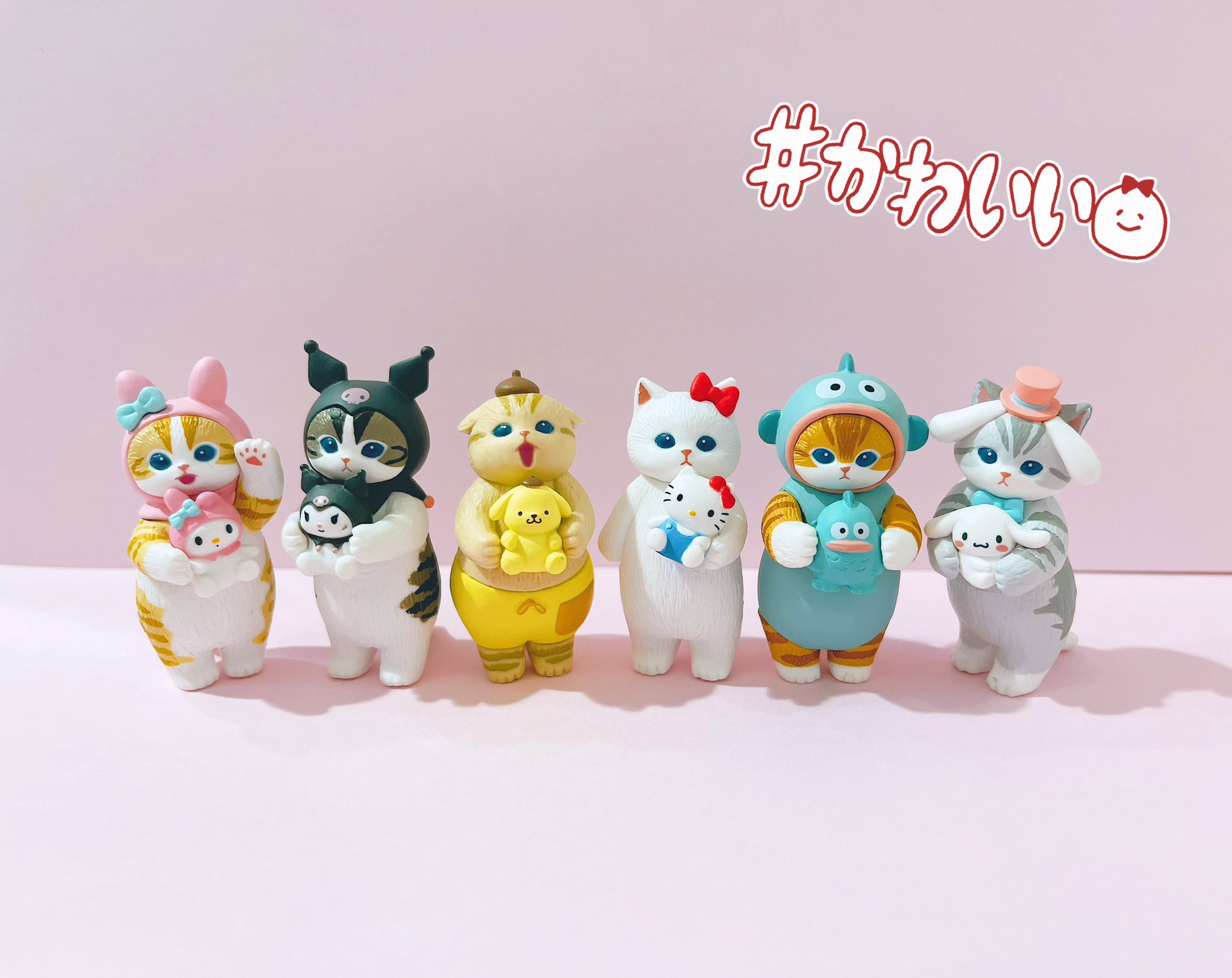 モフサンド×サンリオキャラクターズ なりきりフィギュア 全6種 mofusand×サンリオキャラクターズ なりきりフィギュア2｜株式