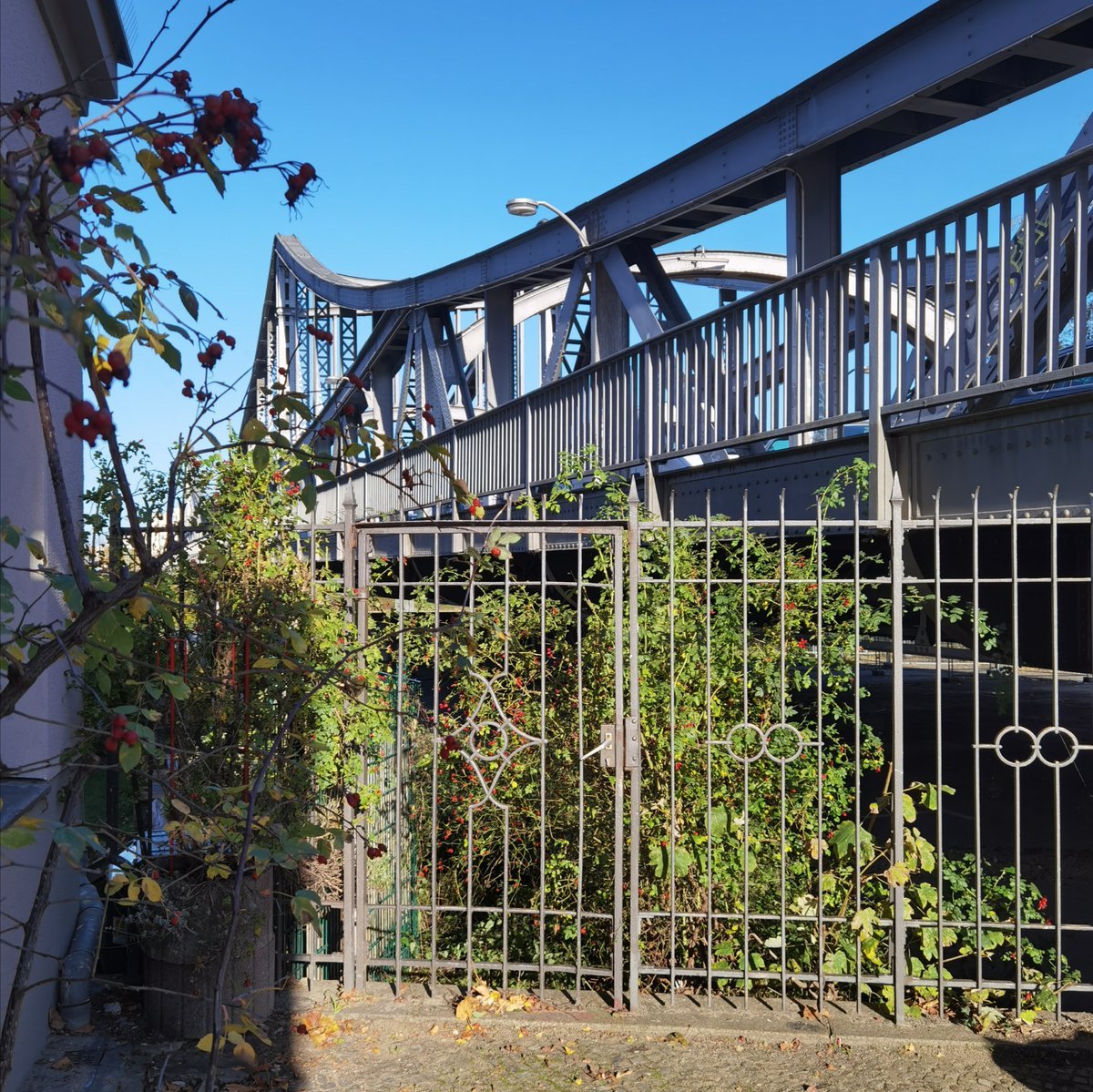 "Kommt mit!"

Swinemünder Straße 65, an der "Millionenbrücke", Gesundbrunnen. Frieda #Kahle, unter dem Naziterror im Widerstand, nahm hier inmitten des antisemitischen Pogroms vom #9Nov1938 eine jüdische Familie in ihre Wohnung auf, die sie dann dauerhaft versteckte.

#Berlin