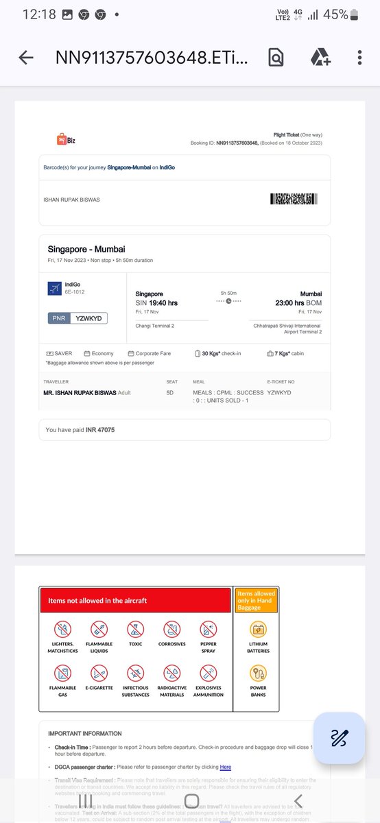 isha89693's tweet photo. .@ItalyinMumbai @ItalyinIndia 1 month since I applied for a Schengen (ITPU/101023/0006/01). Cancelled multiple work trips (attached) because I don't have my passport. No replies to multiple emails, listed phone numbers don't work. https://t.co/X7VVw7u802