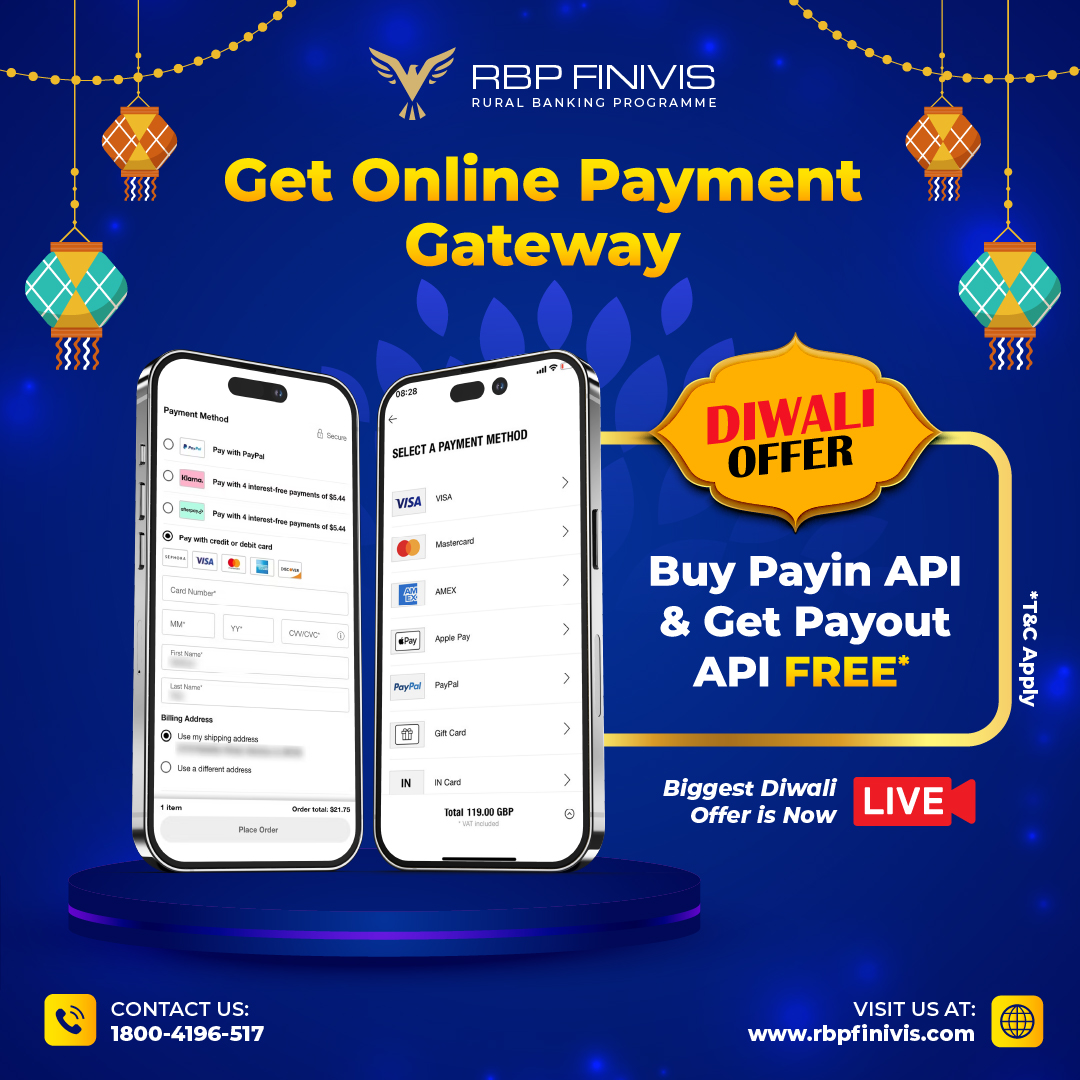 Shower your #business with #Diwali sparkle! 🪔✨
Grab our limited-time offer - Purchase the #Payin #API and unwrap the #Payout API for #FREE. 

Contact us: +917717309349

#PaymentGateway #rbpfinivis #diwalidhamaka #diwalioffer #APIBonanza