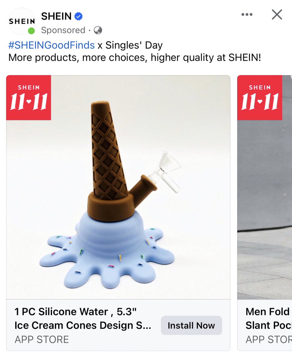 Amin_Shabugi's tweet photo. Yooooo @SHEIN_Official are selling bongs publicly now 😂 #epicaf https://t.co/WCj3cBJajL