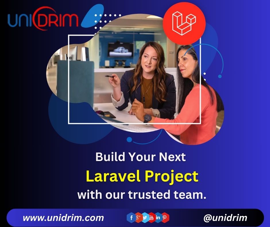 unidrim1's tweet image. Elevate your Laravel project to new heights with our expert team! 🚀💻
Visit Us: unidrim.com
Call: +91- 9148 256 504
Email: support@unidrim.com
#LaravelExperts #LaravelDevelopment #WebDesign #WebDevelopment #OnlineSuccess #DigitalMarketing #SMO #SEO #Business #Unidrim
