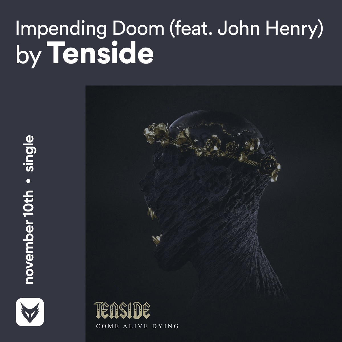 FOXCOREisdead's tweet photo. // Friday singles, Pt. I.III: November 10th
@AATH_UK — Doom
#LonelySpring — Future Ex
@tensidemusic — Impending Doom (feat. #JohnHenry of @darkesthourrock) https://t.co/2f2KZqp4Mi