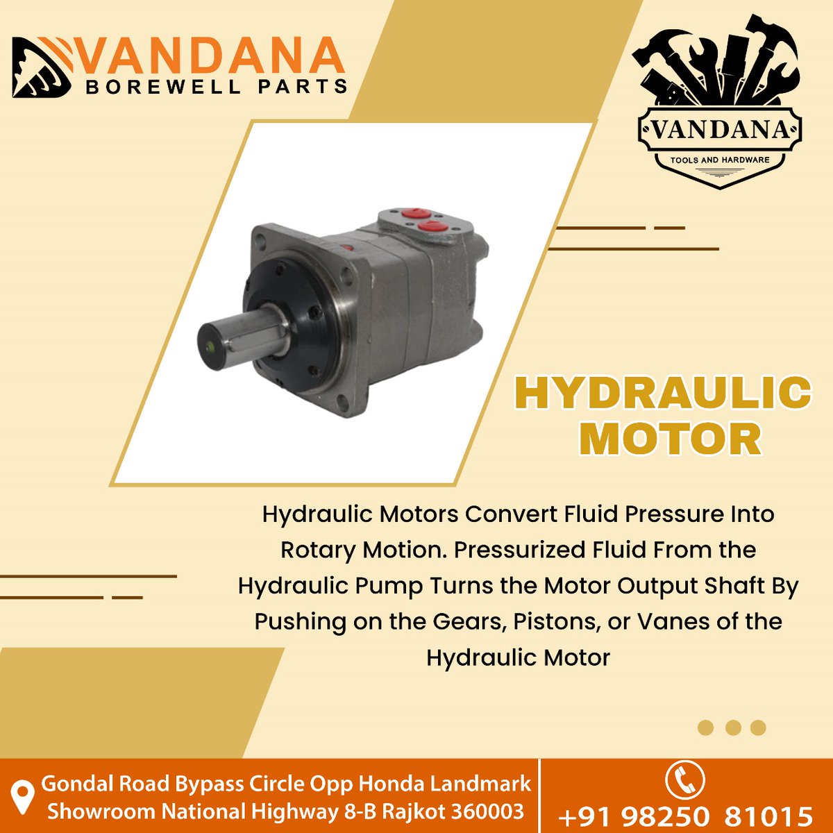 VandanaTools's tweet photo. Hydraulic Motor
.
.
.
#vandana #tools #tools&amp;hardware #borewellparts #hardware #parts #besttools #rajkot #rajkotgujrat #rajkotinstagram #rajkot_news #rajkot_igers #rajkot_dairies #clamptools #hydraulicmotor #motor https://t.co/vgfPGX5H0L