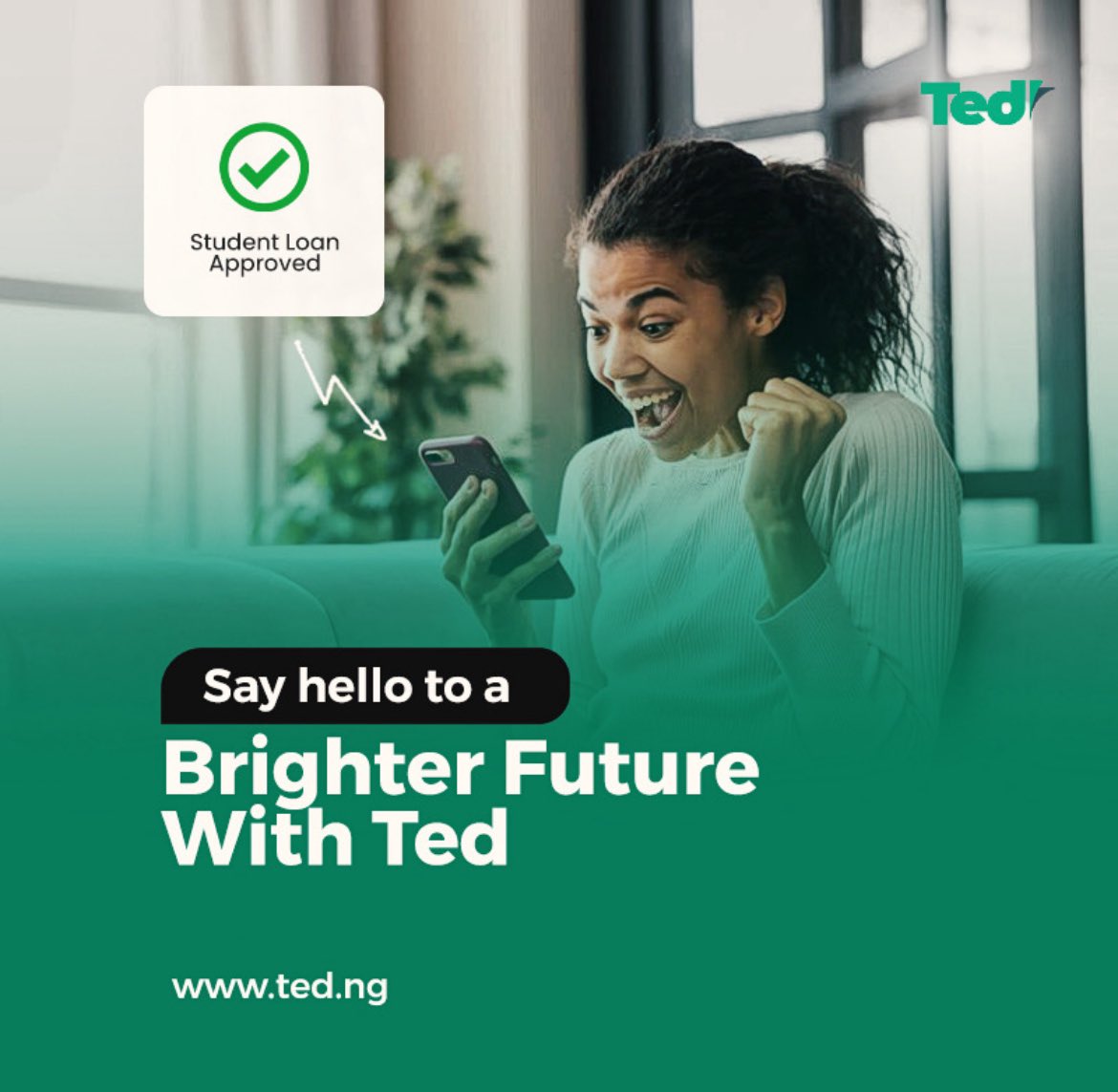creed_web3's tweet photo. TED student loans: Your pathway to affordable education. Take the first step toward your dreams;
Apply today at https://t.co/etI79F4b6B #TedStudentLoans
For more on STUDENT LOAN FOLLOW @mytedng https://t.co/nsW6j5rBjP