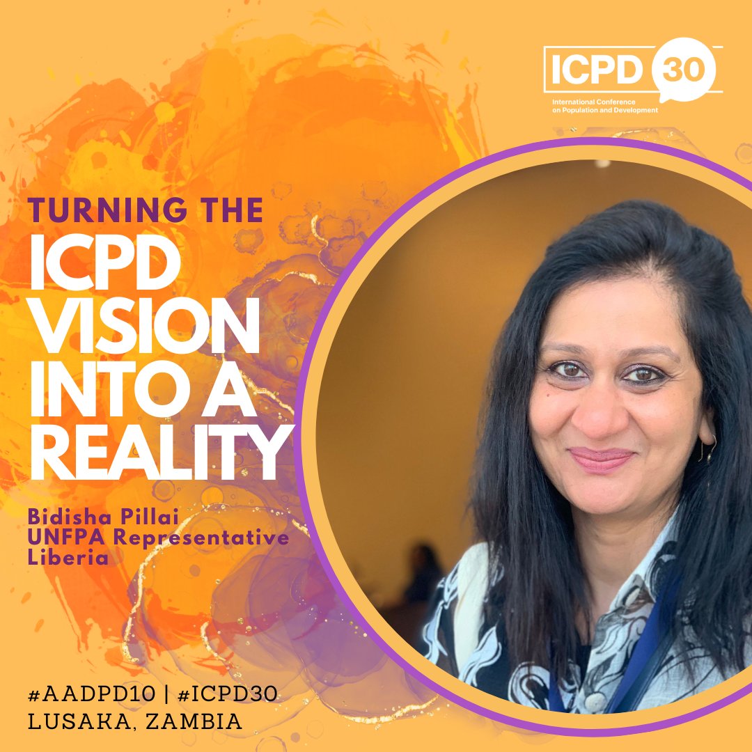 UNFPALiberia's tweet photo. Today & tomorrow, ministers from AU member countries gather at #AADPD10 Review Meeting, Lusaka to receive & adopt findings & recommendations from the experts on accelerating #ICPD Plan of Action's implementation.
ICPD is the road to transform the lives of women & girls in Africa. https://t.co/VRBCfsj3Iu