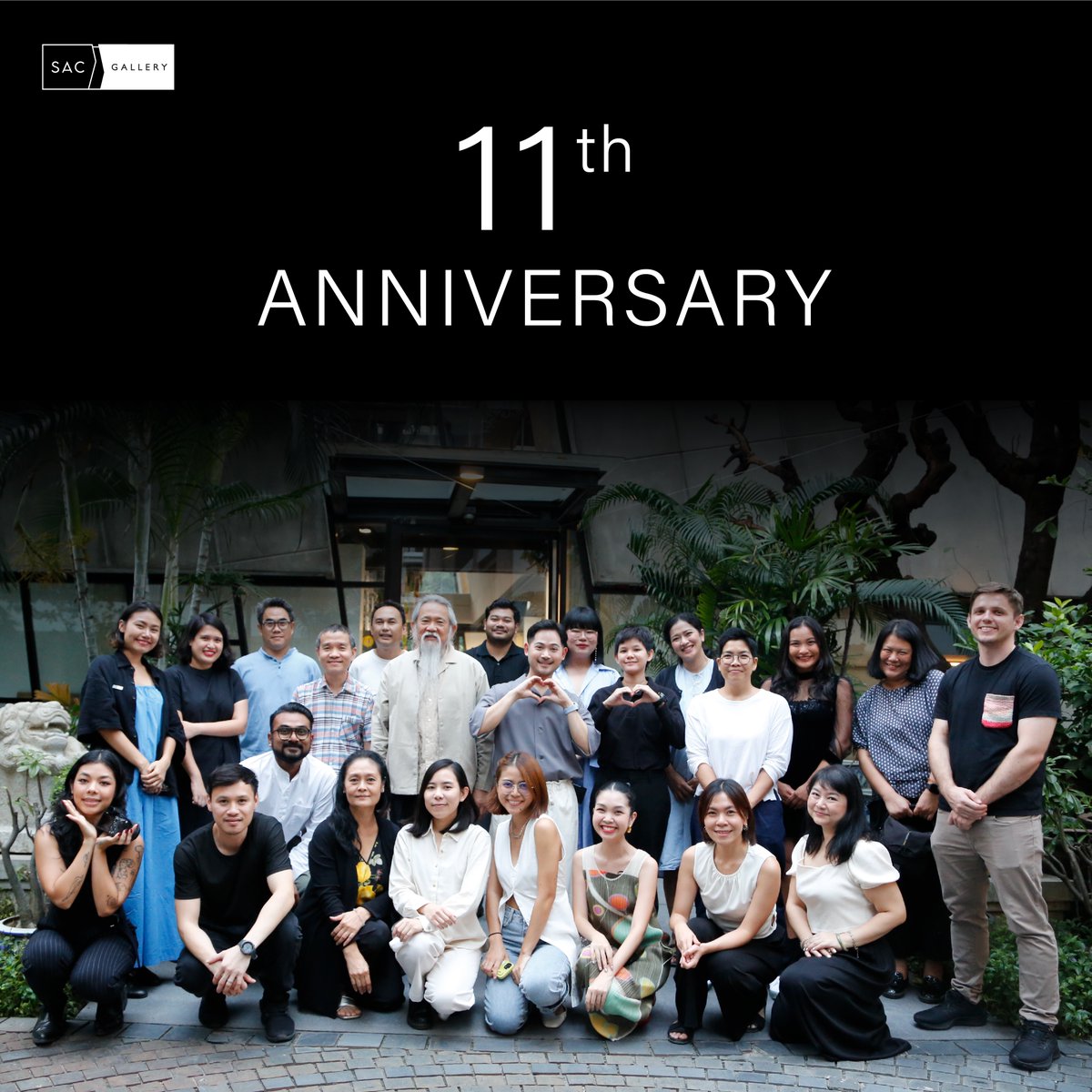 SACBangkok's tweet photo. 11 years of nurturing art and empowering artists. Thank you for being part of our journey!

#SACGallery11thAnniversary #SACGallery #Bangkok #ContemporaryArt https://t.co/qIN5JZFu99