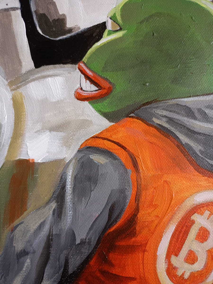 Tizarrr's tweet photo. Only a little over 12 hours to go, and my painting auction will be history. Check out the auction here: https://t.co/V883ivFbAE  thank you fyi🙏😊 #Bitcoin #Ordinals #XCPCounterparty #OrdCity #NFTs #DankDirectory https://t.co/N4jvYbXZgY