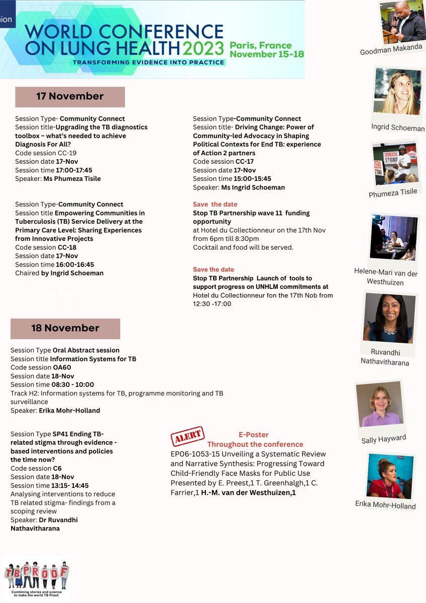 TBProof (@tbproof) on Twitter photo Catch TB Proof at this year’s <a href="/UnionConference/">The Union Conference</a>. This years theme is transforming evidence into practice! #TBAccontability #PreventTB #ThinkTB #UseMyVoice to #EndTB. Catch TB Proof at this year’s <a href="/UnionConference/">The Union Conference</a>. This years theme is transforming evidence into practice! #TBAccontability #PreventTB #ThinkTB #UseMyVoice to #EndTB.