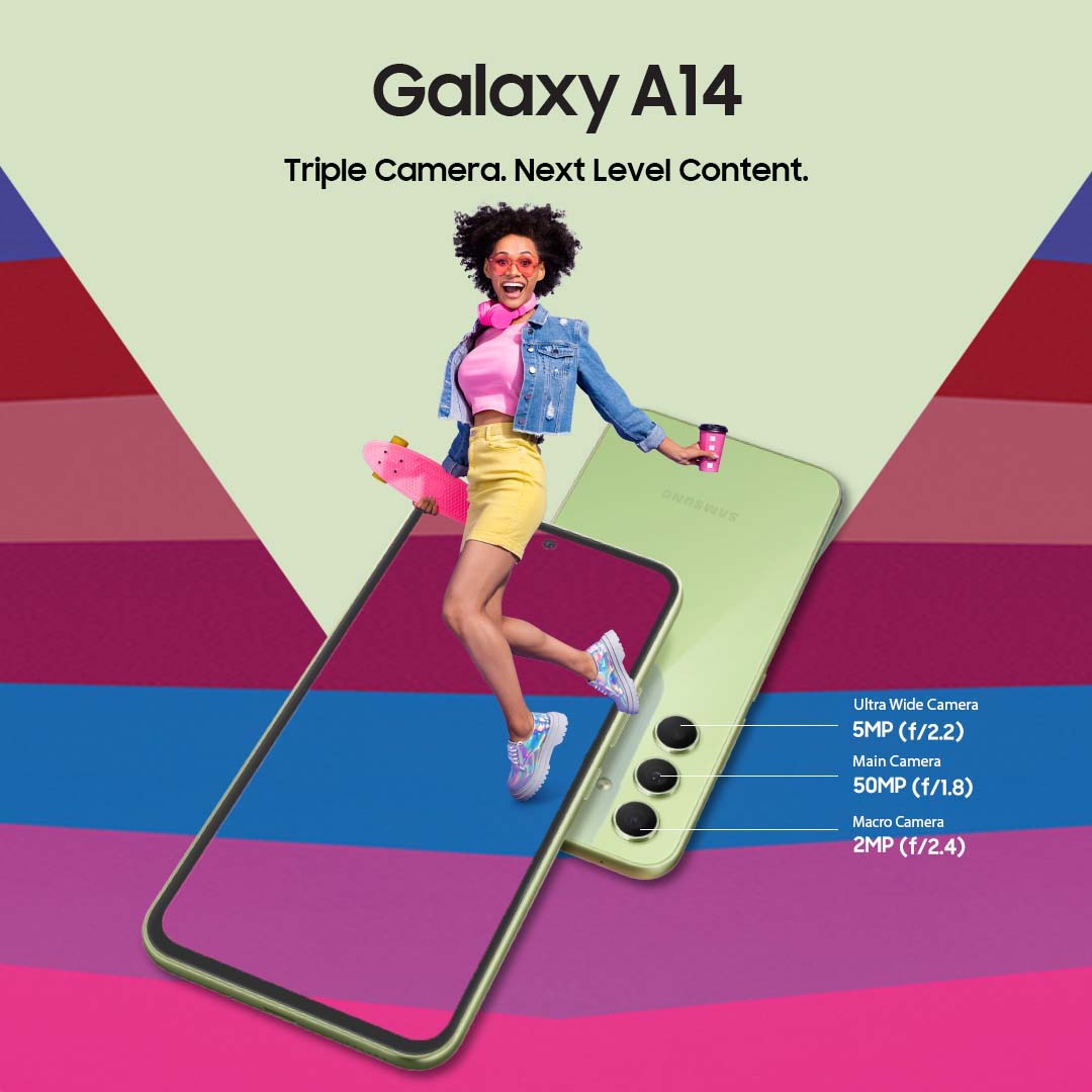 nyericomputers's tweet photo. Check out the Awesome Galaxy A14.
Upgrade your everyday with 6.6" FHD+ Display, 50mp main camera, and octacore processor.

Now available at Nyeri computers and phones 

Financing of galaxy A14 also available

Call/whatsapp: 0726807801
                           0738574076 https://t.co/PVqgs9vMcd
