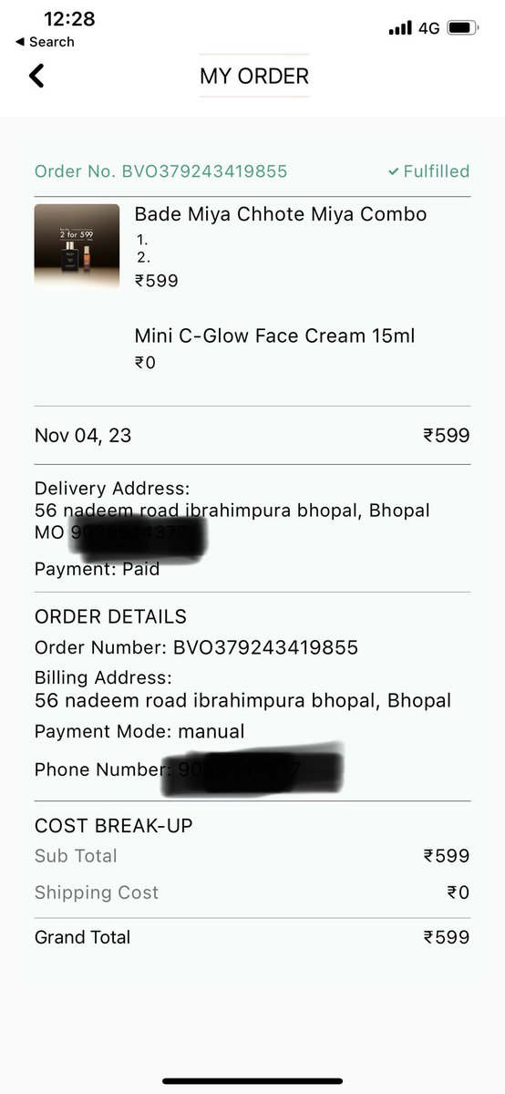 siddfarazz's tweet photo. @bellavita_org 
guys plz don’t ordr from bellavita 
i hav ordr perfume &amp; KLUB MAN has no fragrance at all , it’s feels like water

and it has no option of return and refund and also have no option to review on websit

if you want to throw your money than order from bellavita https://t.co/MEV9DMi1DO