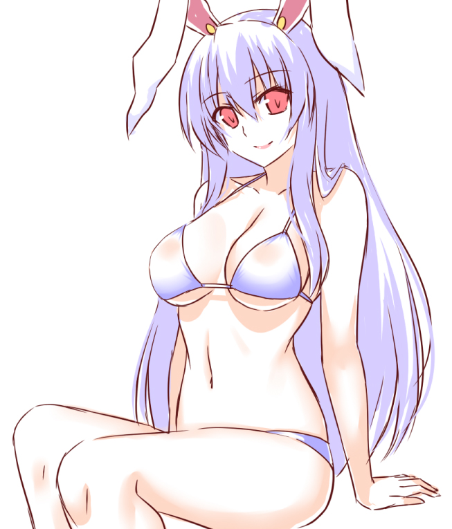 ひさしぶりにうどんげ～
うどんげ可愛いよね…
幻想郷には海がないけど水着になるぶんには問題ない。 