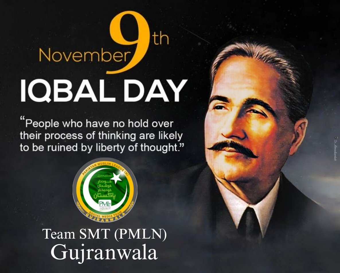 #9November 
IQBAL DAY
Poet of nation