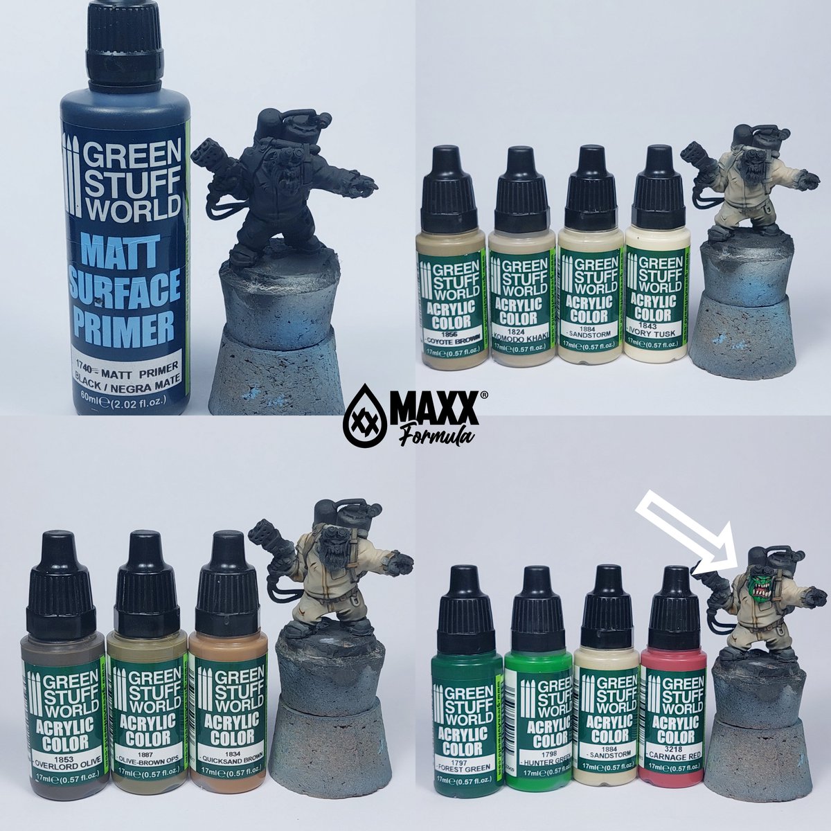 greenstuffworld's tweet photo. If you don't know the Youtube channel of our colleague @chushammer  , subscribe because he shows cool tutorials like these, and teaches you  how to work with the GSW product range. Not to be missed!
#WarhammerCommunity #warhammer #PaintingWarhammer #miniaturepainting https://t.co/7n3dfpYdlT